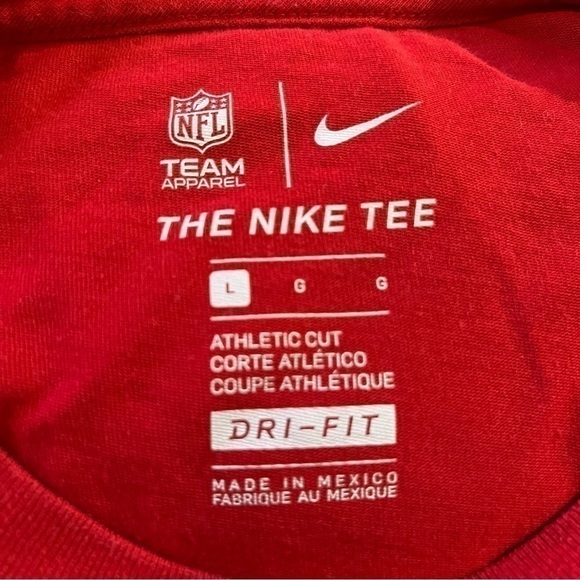 Nike New England Patriots Short Sleeve Tee Red L - Picture 4 of 6